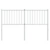 Cabecero Cama | Panel De Cabecera De Metal Blanco 135 Cm Cfw282345