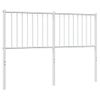 Cabecero Cama | Panel De Cabecera De Metal Blanco 135 Cm Cfw282345