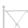 Cabecero Cama | Panel De Cabecera De Metal Blanco 137 Cm Cfw445232