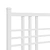 Cabecero Cama | Panel De Cabecera De Metal Blanco 140 Cm Cfw963037