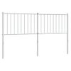 Cabecero Cama | Panel De Cabecera De Metal Blanco 150 Cm Cfw929337