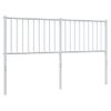 Cabecero Cama | Panel De Cabecera De Metal Blanco 150 Cm Cfw929337