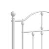 Cabecero Cama | Panel De Cabecera De Metal Blanco 150 Cm Cfw663048