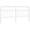 Cabecero Cama | Panel De Cabecera De Metal Blanco 193 Cm Cfw921853