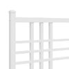 Cabecero Cama | Panel De Cabecera De Metal Blanco 193 Cm Cfw145226