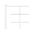 Cabecero Cama | Panel De Cabecera De Metal Blanco 193 Cm Cfw606208