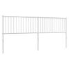 Cabecero Cama | Panel De Cabecera De Metal Blanco 200 Cm Cfw961636