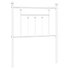 Cabecero Cama | Panel De Cabecera De Metal Blanco 75 Cm Cfw342739