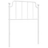 Cabecero Cama | Panel De Cabecera De Metal Blanco 75 Cm Cfw942668