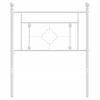 Cabecero Cama | Panel De Cabecera De Metal Blanco 75 Cm Cfw571248