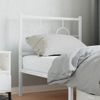 Cabecero Cama | Panel De Cabecera De Metal Blanco 75 Cm Cfw159630