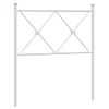 Cabecero Cama | Panel De Cabecera De Metal Blanco 75 Cm Cfw139625