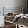 Cabecero Cama | Panel De Cabecera De Metal Blanco 80 Cm Cfw171752