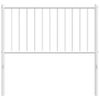 Cabecero Cama | Panel De Cabecera De Metal Blanco 90 Cm Cfw385181