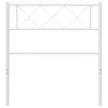 Cabecero Cama | Panel De Cabecera De Metal Blanco 90 Cm Cfw939599