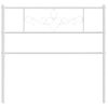 Cabecero Cama | Panel De Cabecera De Metal Blanco 90 Cm Cfw928214