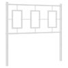 Cabecero Cama | Panel De Cabecera De Metal Blanco 90 Cm Cfw754450