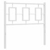 Cabecero Cama | Panel De Cabecera De Metal Blanco 90 Cm Cfw754450