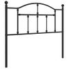 Cabecero Cama | Panel De Cabecera De Metal Negro 100 Cm Cfw844640