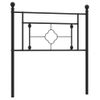 Cabecero Cama | Panel De Cabecera De Metal Negro 100 Cm Cfw221564