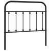 Cabecero Cama | Panel De Cabecera De Metal Negro 100 Cm Cfw169362