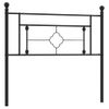 Cabecero Cama | Panel De Cabecera De Metal Negro 107 Cm Cfw938955