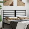 Cabecero Cama | Panel De Cabecera De Metal Negro 135 Cm Cfw789988