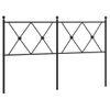 Cabecero Cama | Panel De Cabecera De Metal Negro 137 Cm Cfw705483