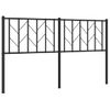 Cabecero Cama | Panel De Cabecera De Metal Negro 150 Cm Cfw477605