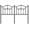 Cabecero Cama | Panel De Cabecera De Metal Negro 150 Cm Cfw565092