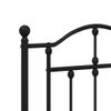 Cabecero Cama | Panel De Cabecera De Metal Negro 150 Cm Cfw565092