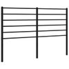 Cabecero Cama | Panel De Cabecera De Metal Negro 160 Cm Cfw481759