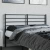 Cabecero Cama | Panel De Cabecera De Metal Negro 160 Cm Cfw481759