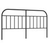 Cabecero Cama | Panel De Cabecera De Metal Negro 160 Cm Cfw726689