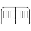 Cabecero Cama | Panel De Cabecera De Metal Negro 160 Cm Cfw726689