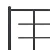 Cabecero Cama | Panel De Cabecera De Metal Negro 180 Cm Cfw520495