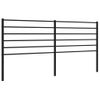 Cabecero Cama | Panel De Cabecera De Metal Negro 193 Cm Cfw726833