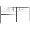 Cabecero Cama | Panel De Cabecera De Metal Negro 193 Cm Cfw954902