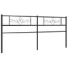 Cabecero Cama | Panel De Cabecera De Metal Negro 193 Cm Cfw954902