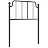 Cabecero Cama | Panel De Cabecera De Metal Negro 75 Cm Cfw702353