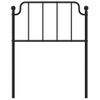 Cabecero Cama | Panel De Cabecera De Metal Negro 75 Cm Cfw702353