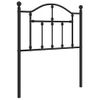 Cabecero Cama | Panel De Cabecera De Metal Negro 75 Cm Cfw186455