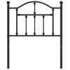 Cabecero Cama | Panel De Cabecera De Metal Negro 75 Cm Cfw186455