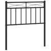 Cabecero Cama | Panel De Cabecera De Metal Negro 80 Cm Cfw324982