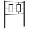 Cabecero Cama | Panel De Cabecera De Metal Negro 80 Cm Cfw187062