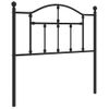 Cabecero Cama | Panel De Cabecera De Metal Negro 90 Cm Cfw296785