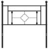 Cabecero Cama | Panel De Cabecera De Metal Negro 90 Cm Cfw636954