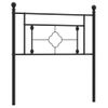 Cabecero Cama | Panel De Cabecera De Metal Negro 90 Cm Cfw636954