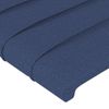 Cabecero Cama | Panel De Cabecera De Tela Azul 100x5x78/88 Cm Cfw432361