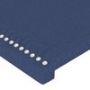 Cabecero Cama | Panel De Cabecera De Tela Azul 163x23x78/88 Cm Cfw377924